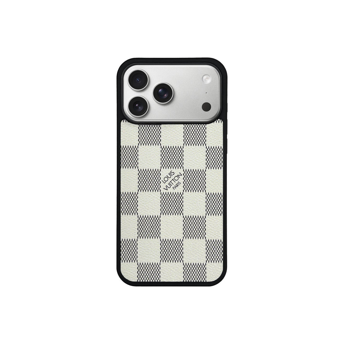 LV White Classic MagSafe Case for iPhone 12-17 Series