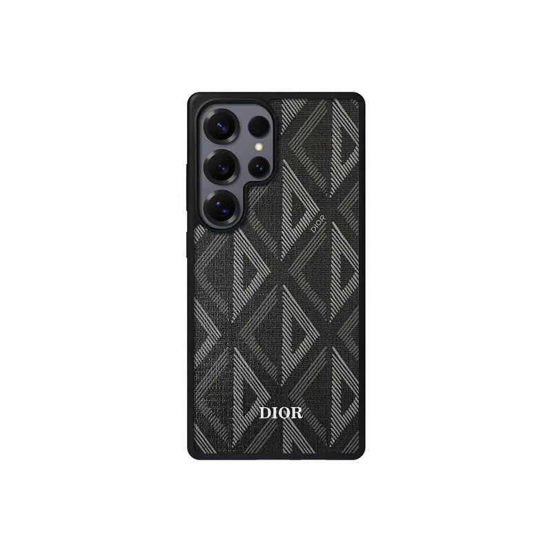 Luxury Case Geometric Monogram Design for Samsung S22 - S26 series