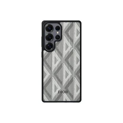 Luxury Case Geometric Monogram Design for Samsung S22 - S26 series