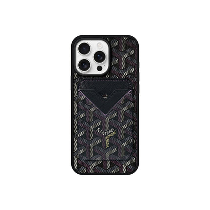 GYD Vintage Leather Case Magsafe Card-Holder For iPhone 12-17
