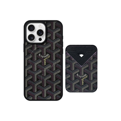 GYD Vintage Leather Case Magsafe Card-Holder For iPhone 12-17