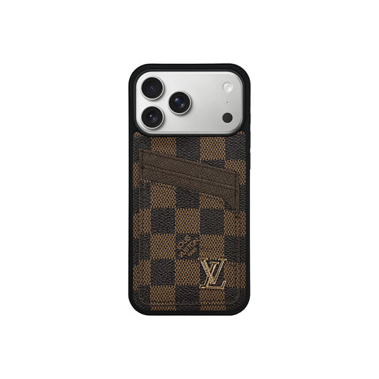 LV Brown Classic MagSafe Case for iPhone 12-17 Series
