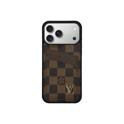 LV Brown Classic MagSafe Case for iPhone 12-17 Series