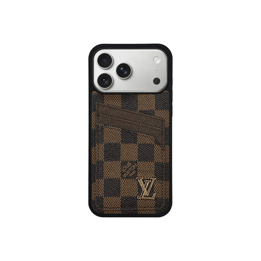 LV Brown Classic MagSafe Case for iPhone 12-17 Series