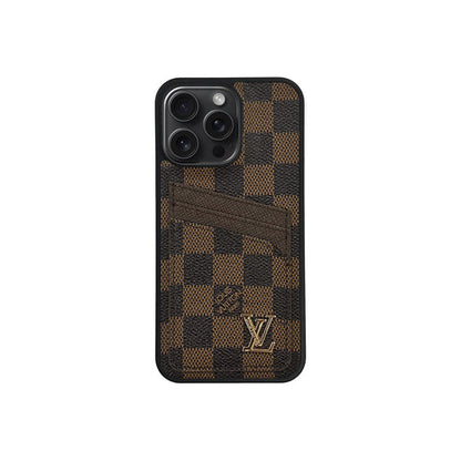 LV Brown Classic MagSafe Case for iPhone 12-17 Series