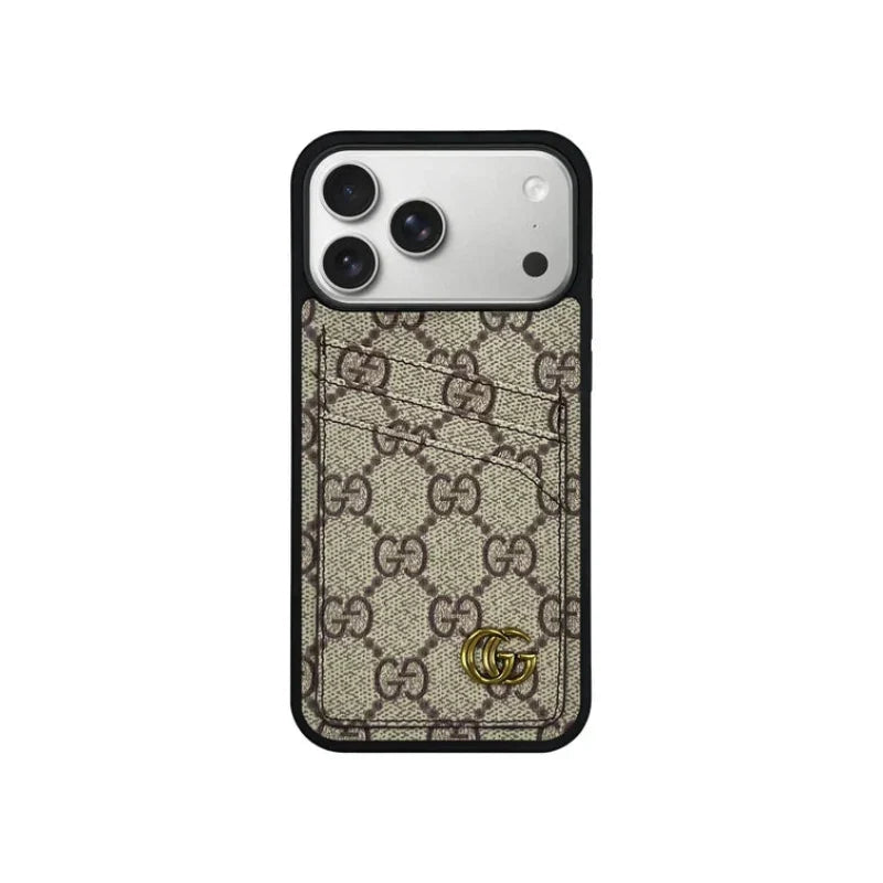 GG Classic Luxury Card Bag Case for iPhone 12-18