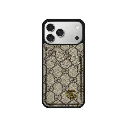 GG Classic Luxury Card Bag Case for iPhone 12-18