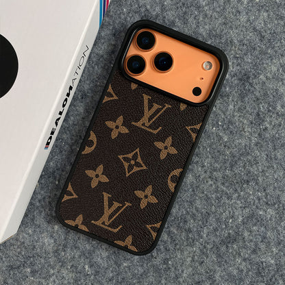 Luxury Designer Leather Phone Case For iPhone 12-17