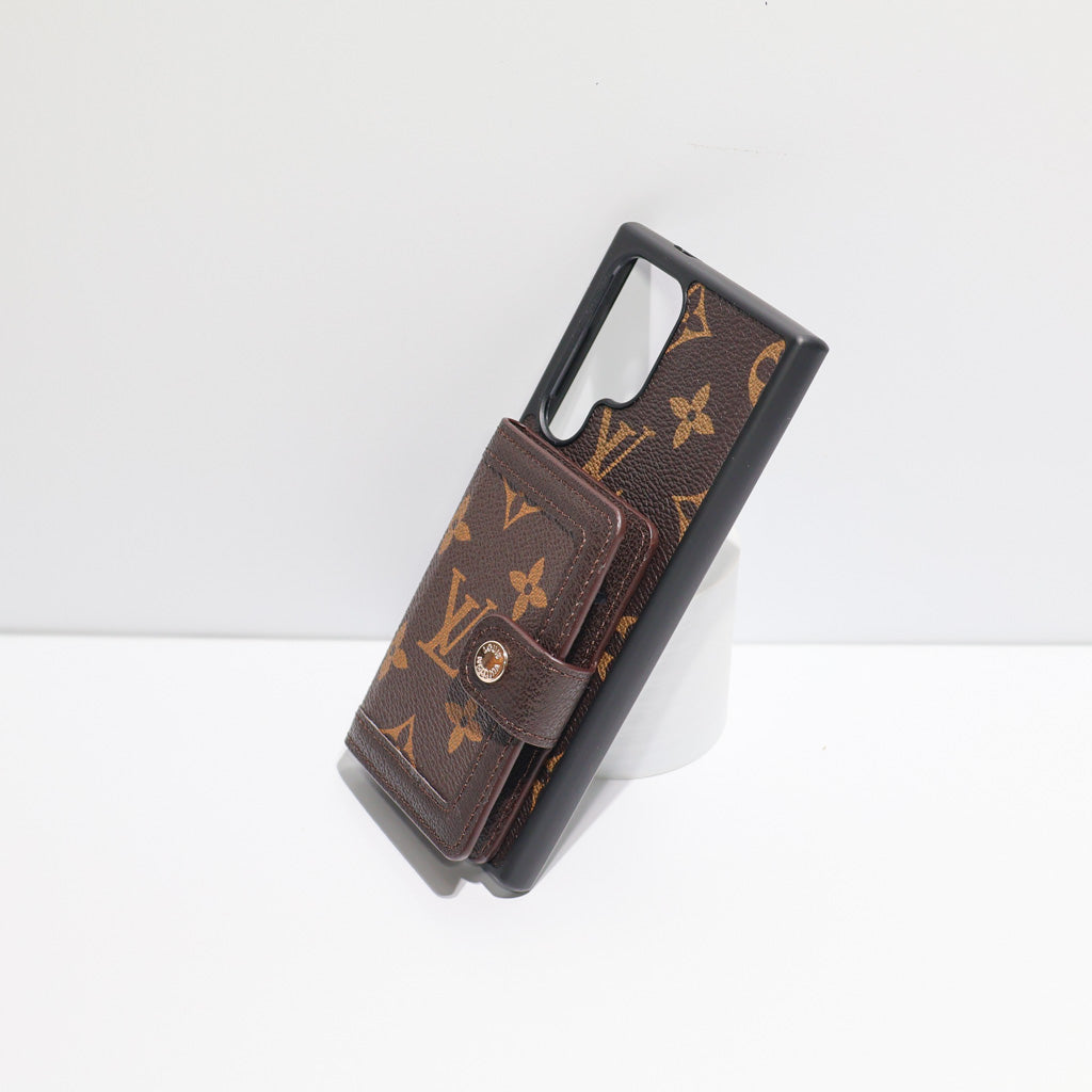 Leather Designer Wallet Phone Case for Samsung Galaxy S22-26 Series