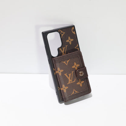 Leather Designer Wallet Phone Case for Samsung Galaxy S22-26 Series