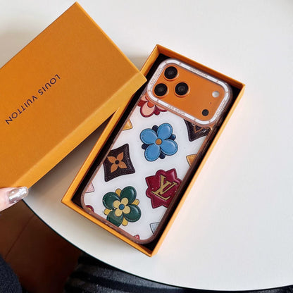 Multicolor Monogram White LV Case iPhone