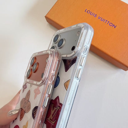 Multicolor Monogram White LV Case iPhone