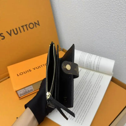 Luxury Wallet Brown Monogram Card Holder with Zipper