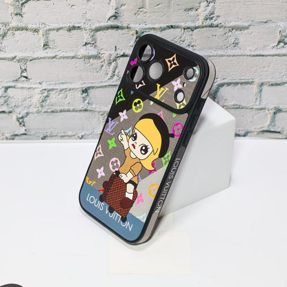 Luxury Monogram Anime Style Case for iPhone 13-18 Pro & Pro Max
