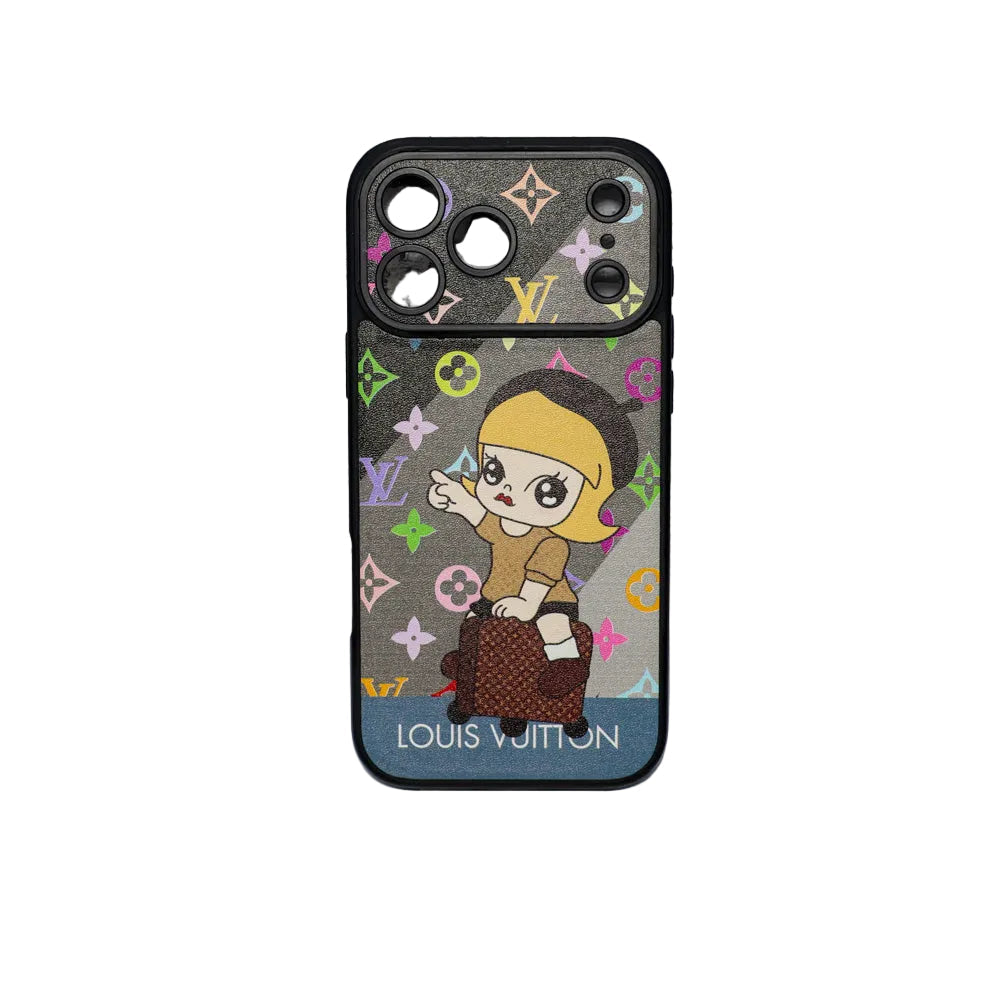 Luxury Monogram Anime Style Case for iPhone 13-18 Pro & Pro Max