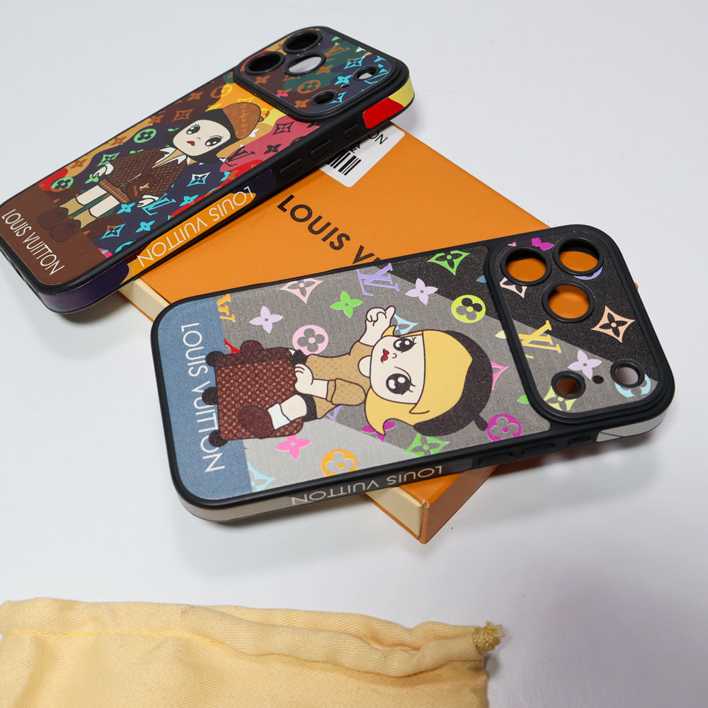 Luxury Monogram Anime Style Case for iPhone 13-18 Pro & Pro Max
