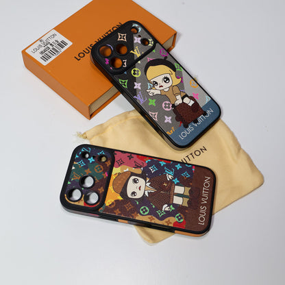 Luxury Monogram Anime Style Case for iPhone 13-18 Pro & Pro Max
