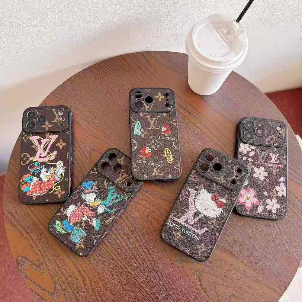 Louis Vuitton x Character Collaboration Monogram Phone Case for iPhone 13-17 Series