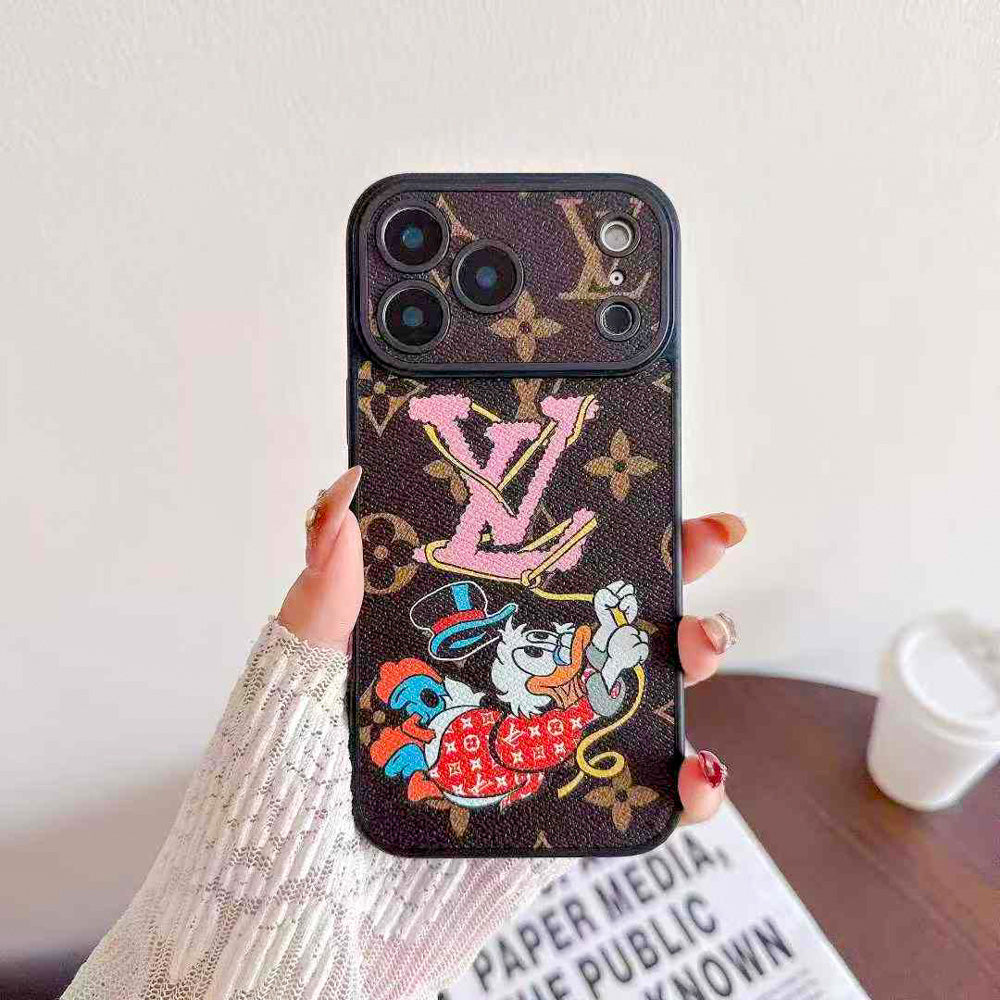 Louis Vuitton x Character Collaboration Monogram Phone Case for iPhone 13-17 Series