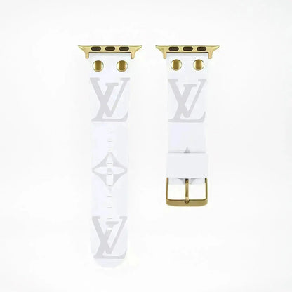 Louis Vuitton Apple Watch Band Monogram with Gold