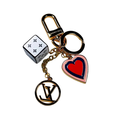 Luxury Designer Key Chain Fortune Cube Bag Charm