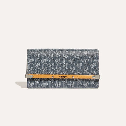 Goyardine Canvas & Vauzelles Calfskin Yellow Cotton Lining