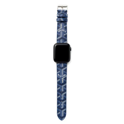 Luxury Blue GYD Monogram Watch Strap for Apple Watch
