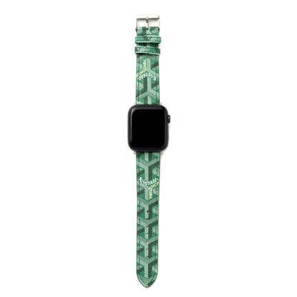 Luxury Green GYD Monogram Watch Strap for Apple Watch