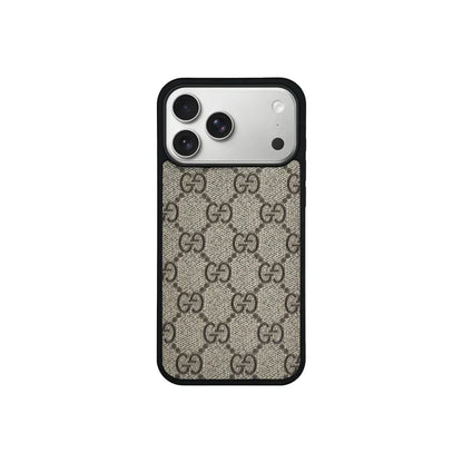 GG Designer Monogram MagSafe Case for iPhone 12-18 Pro & Pro Max
