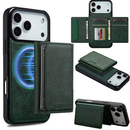 MagSafe Magnetic Flip Leather Phone Case for iPhone 17/ 16/ 15 THEROXYMOB