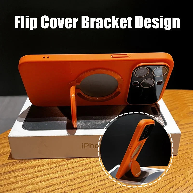 Magsafe Bracket Magnetic Phone Case for iPhone 17 16 15