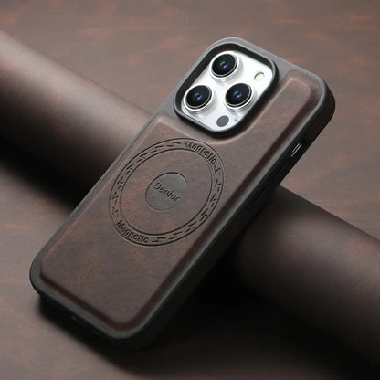 Leather Cover Magnetic for Magsafe Anti-knock for iPhone 16 15 14
