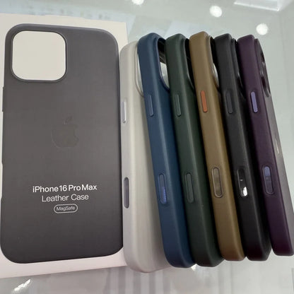 Leather Apple Magsafe Magnetic Case for iPhone 16 Series