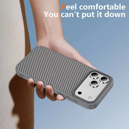 Thin Carbon Fiber Texture Magnetic Hard Case For Magsafe For iPhone 17 /16 /15 /14 THEROXYMOB