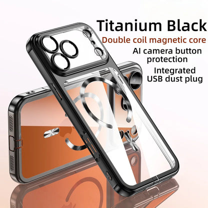 Thin Plating Clear For Magsafe Phone Case For iPhone 17 / 16 / 15 / 14