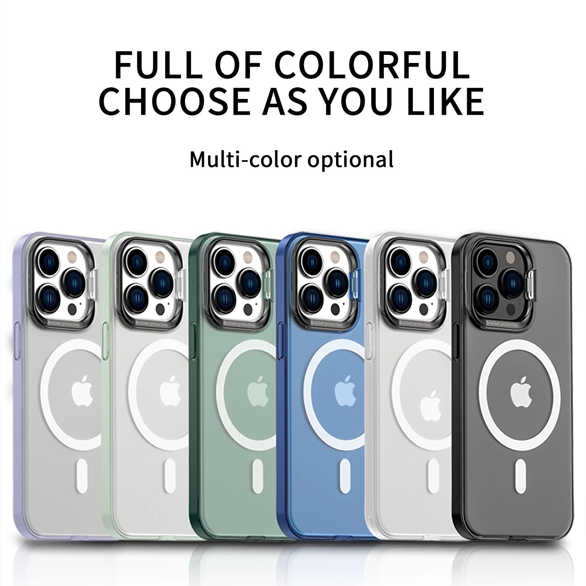 Invisible Metal Bracket Magsafe Case for iPhone 14 13 12 series - theroxymob