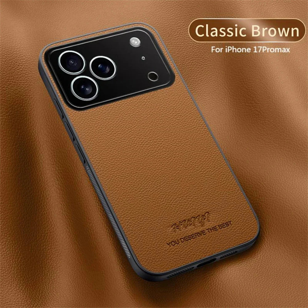 High-end Leather Phone Case for iPhone 17 /16 /15 /14 THEROXYMOB