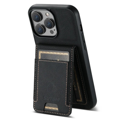Clemence Leather Wallet with Card Holder Phone Case for iPhone 16 15 14