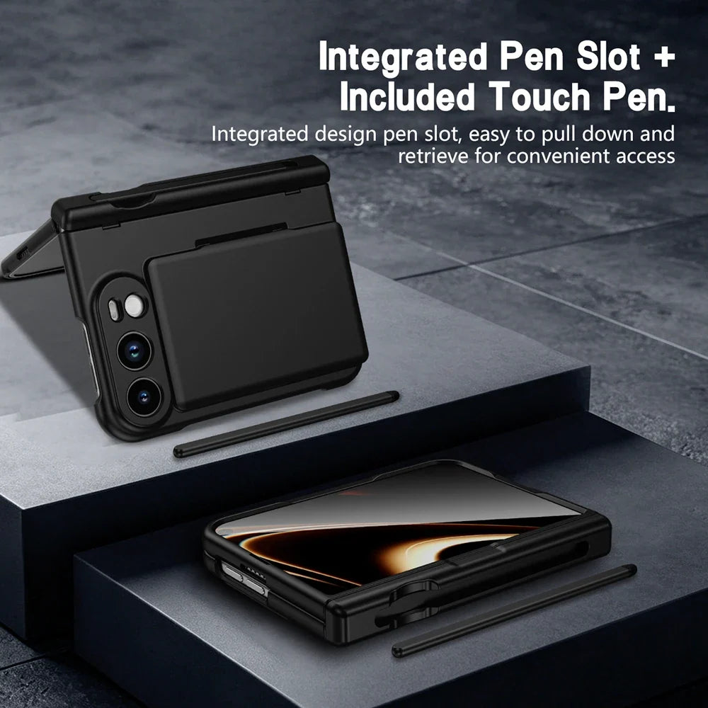 Hinge Wallet Stand Case for iPhone Duo