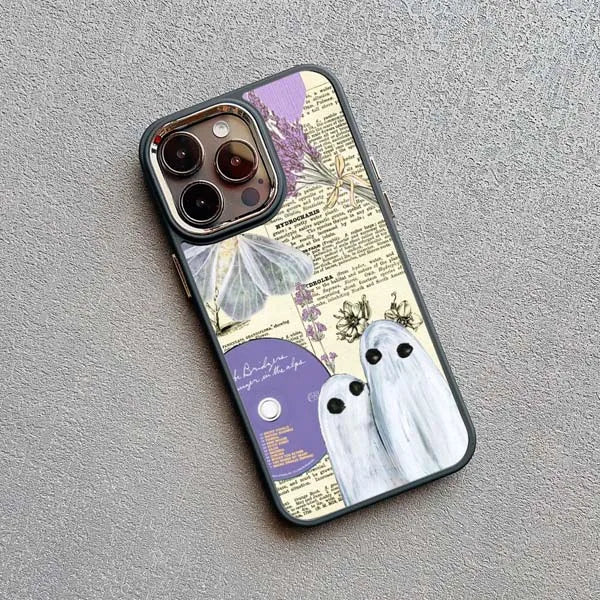 Fashion Ghost Creative Phone Case for iPhone 16 15 14 Matte Back Cover