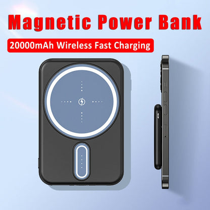 20000mAh Magnetic Power Bank Mini Portable Fast Charging Luxury_Covers