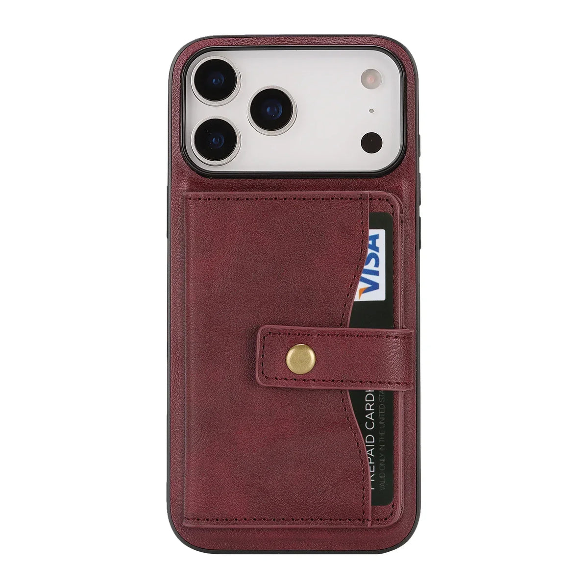 Leather phone case Wallet cash Card Holder For iPhone 12-18 Series
