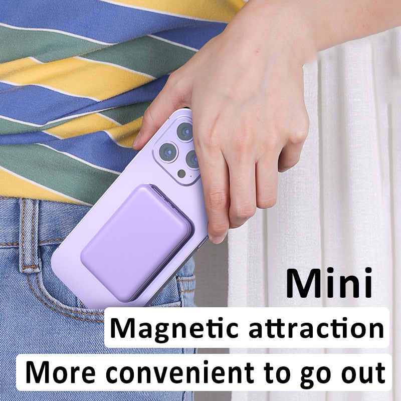 20000mAh Magnetic Power Bank Mini Portable Fast Charging Luxury_Covers