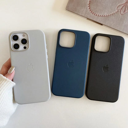 Leather Apple Magsafe Magnetic Case for iPhone 16 Series