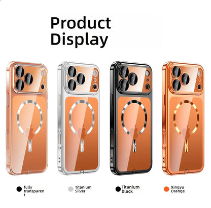 Thin Plating Clear For Magsafe Phone Case For iPhone 17 / 16 / 15 / 14