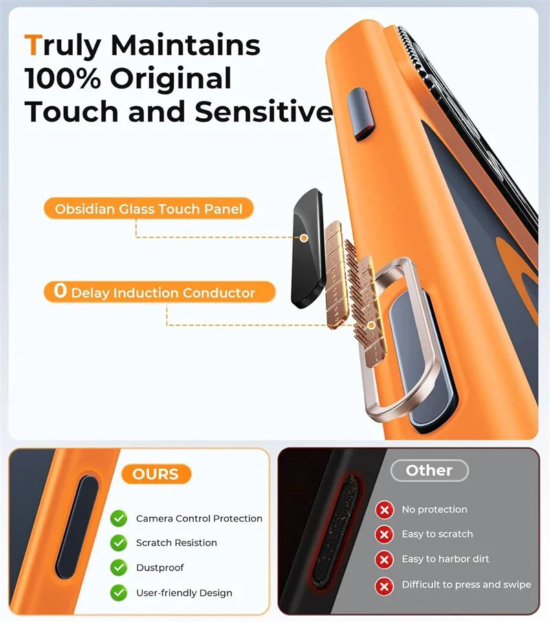 Camera Lens Protector Magnetic Accessories Phone Case for iPhone 17/ 16/ 15/ 14