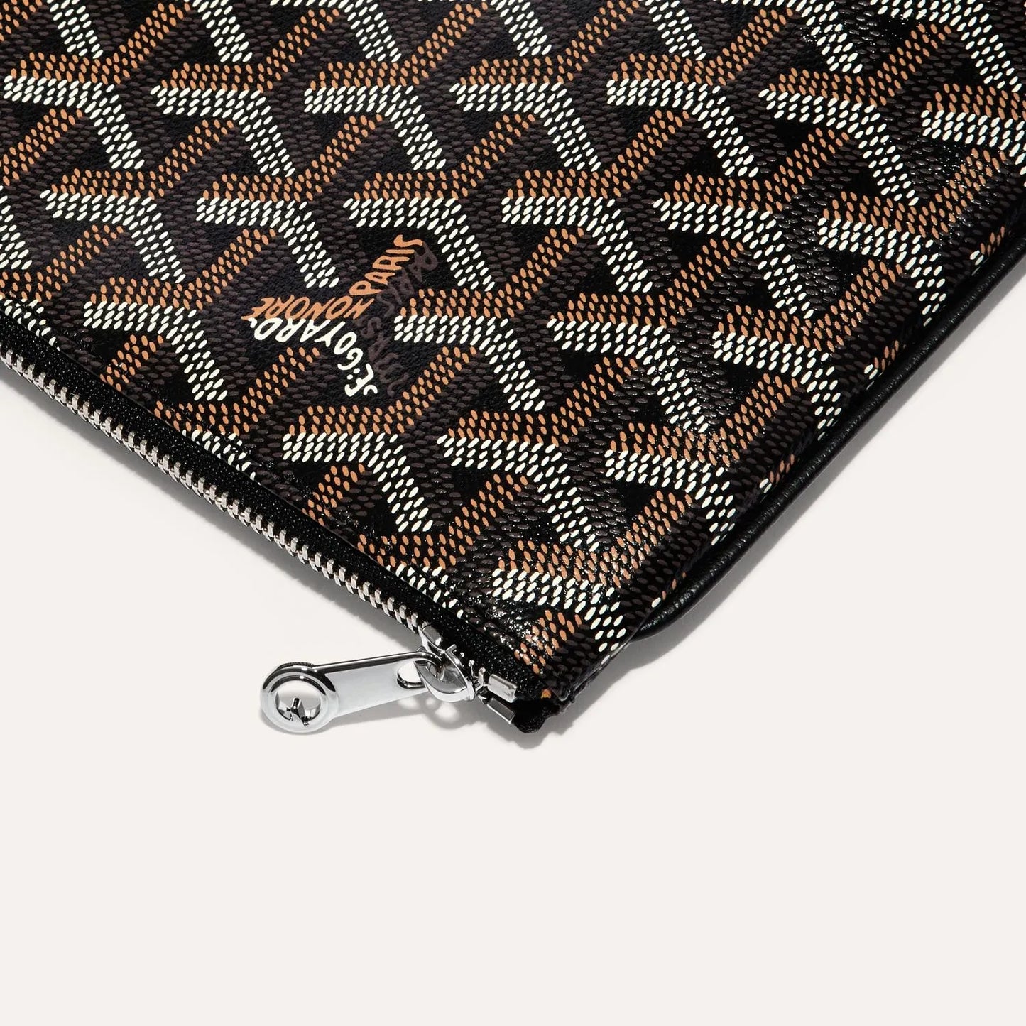 Designer GYD Green Monogram Portfolio Clutch