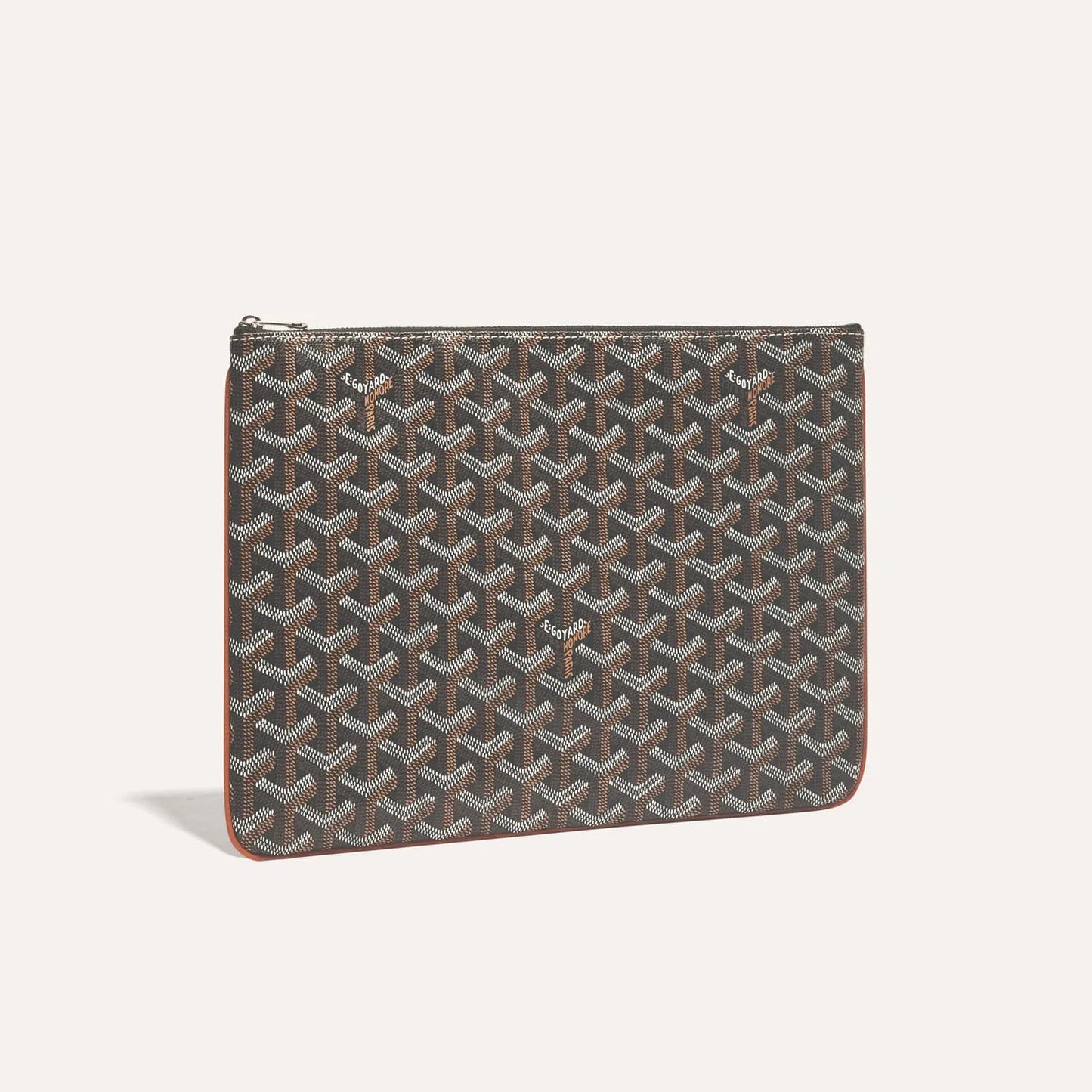 Designer GYD Green Monogram Portfolio Clutch