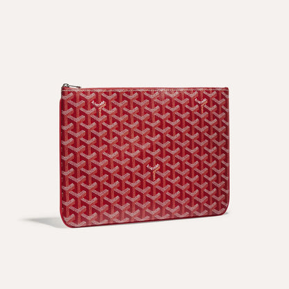 Designer GYD Green Monogram Portfolio Clutch