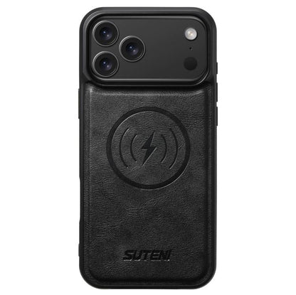 Cowhide Leather Magnetic Phone Case For iPhone 12-18 Series